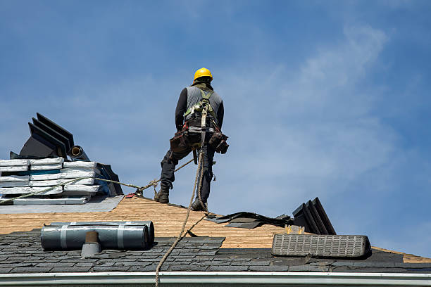 Professional Roofing technician working in Valentines, VA